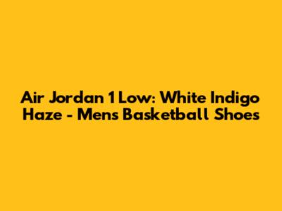 Air Jordan 1 Low: White Indigo Haze - Men's Basketball Shoes