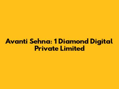Avanti Sehna: 1 Diamond Digital Private Limited