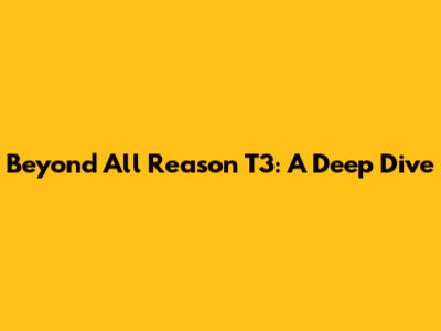 Beyond All Reason T3: A Deep Dive