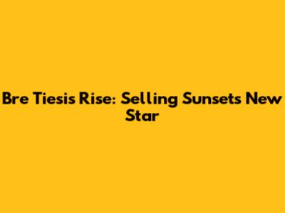 Bre Tiesi's Rise: Selling Sunset's New Star