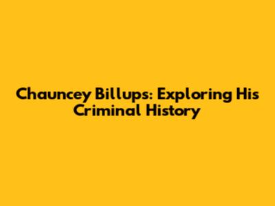 Chauncey Billups: Exploring His Criminal History