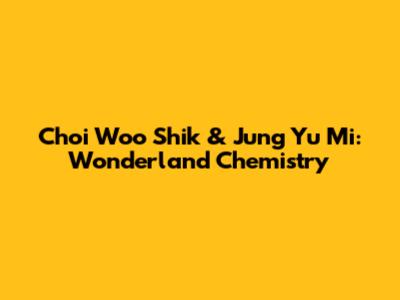 Choi Woo Shik & Jung Yu Mi: Wonderland Chemistry
