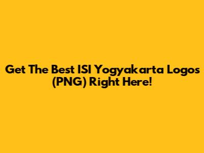 Get The Best ISI Yogyakarta Logos (PNG) Right Here!