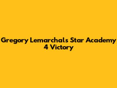 Gregory Lemarchal's Star Academy 4 Victory
