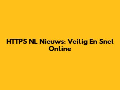 HTTPS NL Nieuws: Veilig En Snel Online