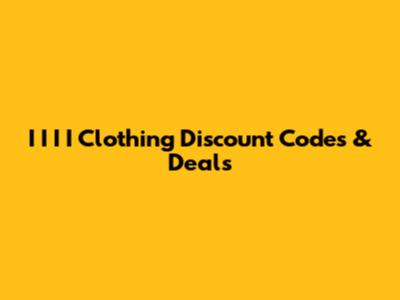 I I I I Clothing Discount Codes & Deals