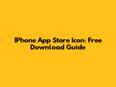 IPhone App Store Icon: Free Download Guide