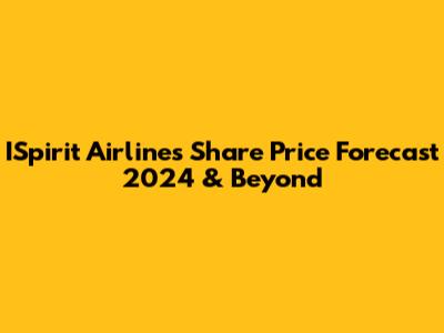 ISpirit Airlines Share Price Forecast 2024 & Beyond
