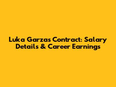 Luka Garza's Contract: Salary Details & Career Earnings