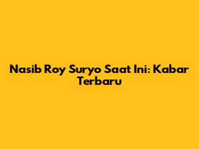Nasib Roy Suryo Saat Ini: Kabar Terbaru