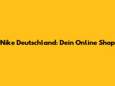 Nike Deutschland: Dein Online Shop
