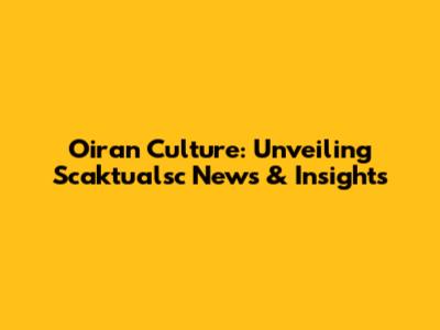 Oiran Culture: Unveiling Scaktualsc News & Insights