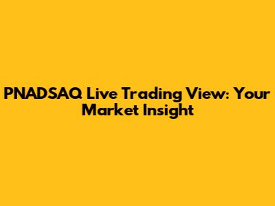 PNADSAQ Live Trading View: Your Market Insight