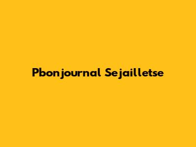 Pbonjournal Sejailletse