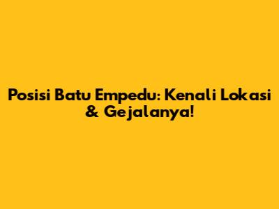 Posisi Batu Empedu: Kenali Lokasi & Gejalanya!