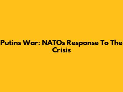 Putin's War: NATO's Response To The Crisis