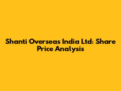 Shanti Overseas India Ltd: Share Price Analysis