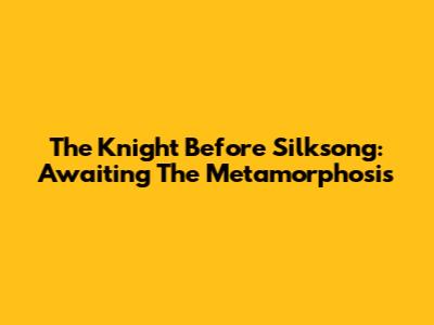 The Knight Before Silksong: Awaiting The Metamorphosis