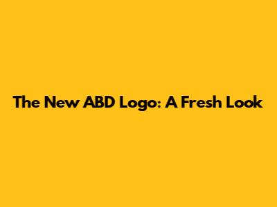The New ABD Logo: A Fresh Look