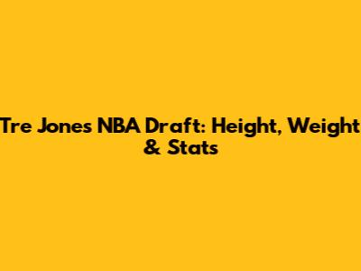 Tre Jones NBA Draft: Height, Weight & Stats